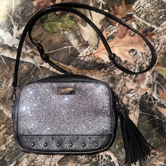 Victorias secret black sequin crossbody - Picture 1 of 4